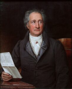 Porträt von Johann Wolfgang von Goethe